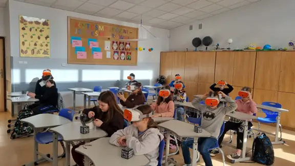 Przyroda w klasie 4a.