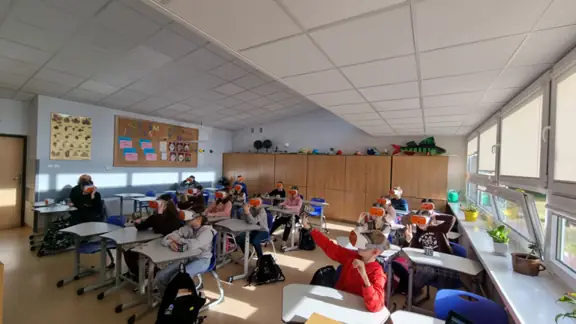 Przyroda w klasie 4a.