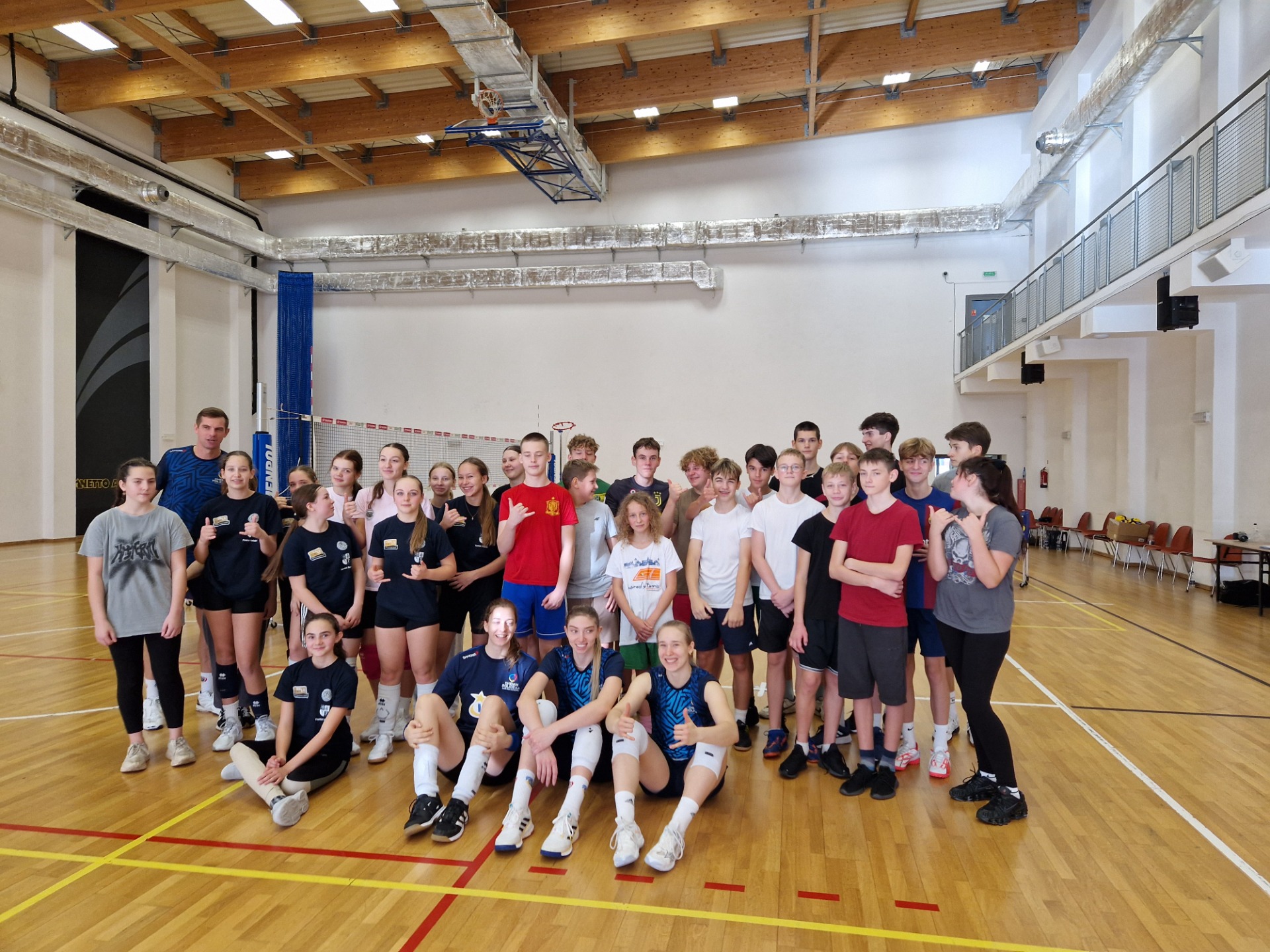 Trening siatkarski z zawodniczkami "Chemik Police"
